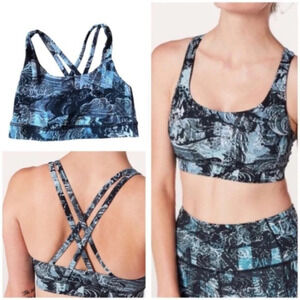 LULULEMON | Energy Bra Eternal Wave Starlight Black Sz 6